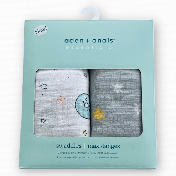 ✨SOLD on another platform 6.26.23 Aden + Anais Swaddles Space Cadet Print NWT - Picture 7 of 7